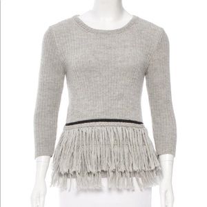 NEW Harare Fringe Trimmed Alpaca Sweater